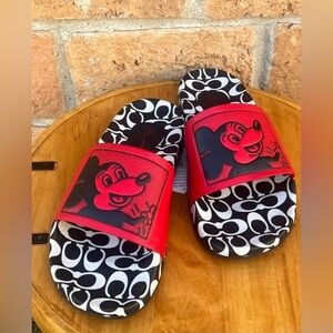 COACH X Keith Haring Mickey Slide Sandals size 7